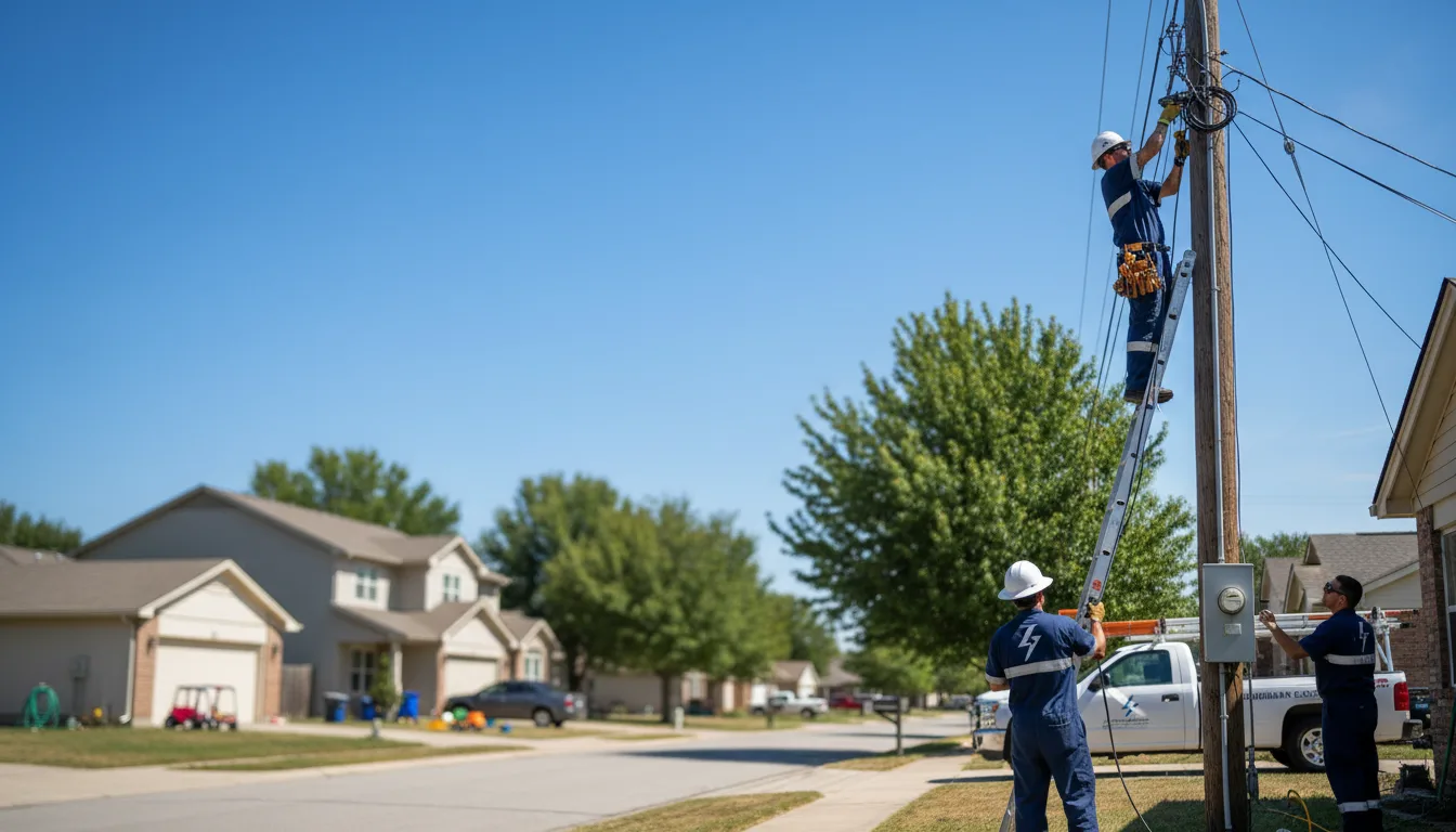 Residential electrician providing installation services in Addis, LA